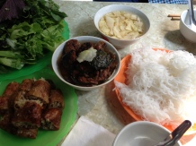Bun chao gio - my first and last meals in Hanoi